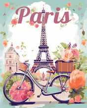 Load image into Gallery viewer, Paint by numbers kit Travel Poster Paris in Bloom Figured'Art