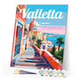 Paint by numbers kit Travel Poster Valletta Malta Figured'Art