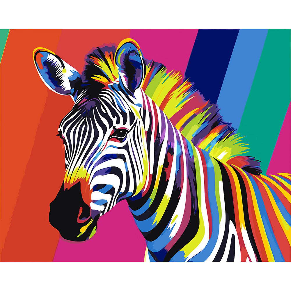 絵画 Zebrappy Zebrappy 絵画 Zebrappy Zebra Art | Funky Paint | Original Artwork