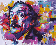 Load image into Gallery viewer, Paint by numbers kit Mustache Street Art Figured'Art