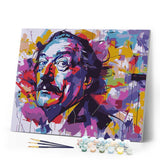 Paint by numbers kit Mustache Street Art Figured'Art