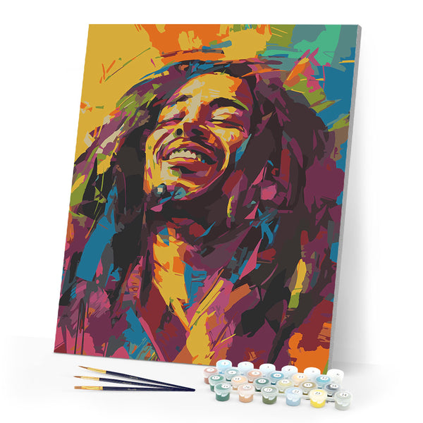 Paint by numbers kit Reggae Street Art Figured'Art