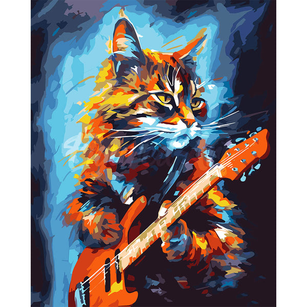 Rocker Cat Abstract