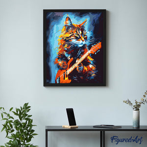 Rocker Cat Abstract