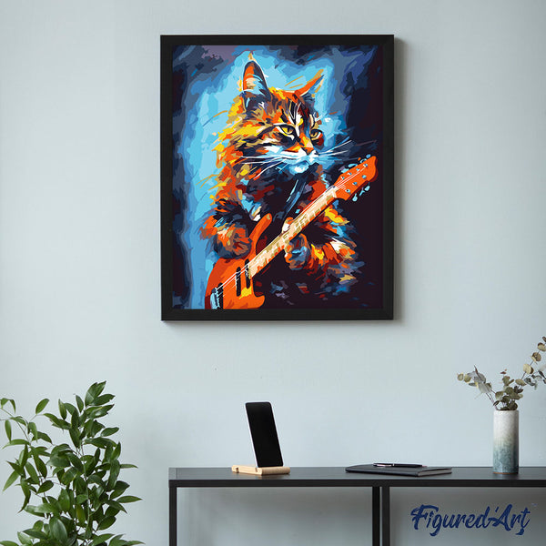 Rocker Cat Abstract