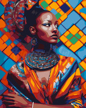 Load image into Gallery viewer, Paint by numbers kit Traditional African Beauty Figured'Art