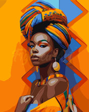 Load image into Gallery viewer, Paint by numbers kit Traditional African Girl Figured'Art