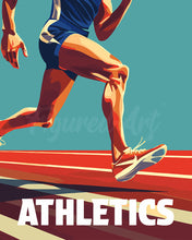 Load image into Gallery viewer, Paint by numbers kit Sport Poster Athletics Figured&#39;Art