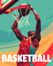 Load image into Gallery viewer, Paint by numbers kit Sport Poster Basketball Figured'Art