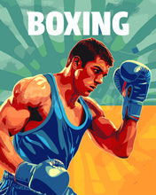 Load image into Gallery viewer, Paint by numbers kit Sport Poster Boxing Figured&#39;Art