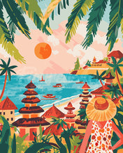 Load image into Gallery viewer, Paint by numbers kit for adults Bali Sunset Figured'Art