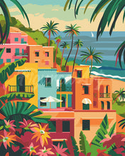 Load image into Gallery viewer, Paint by numbers kit Moroccan Seaside City Figured'Art