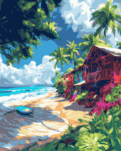 Load image into Gallery viewer, Paint by numbers kit Surfing village Figured&#39;Art