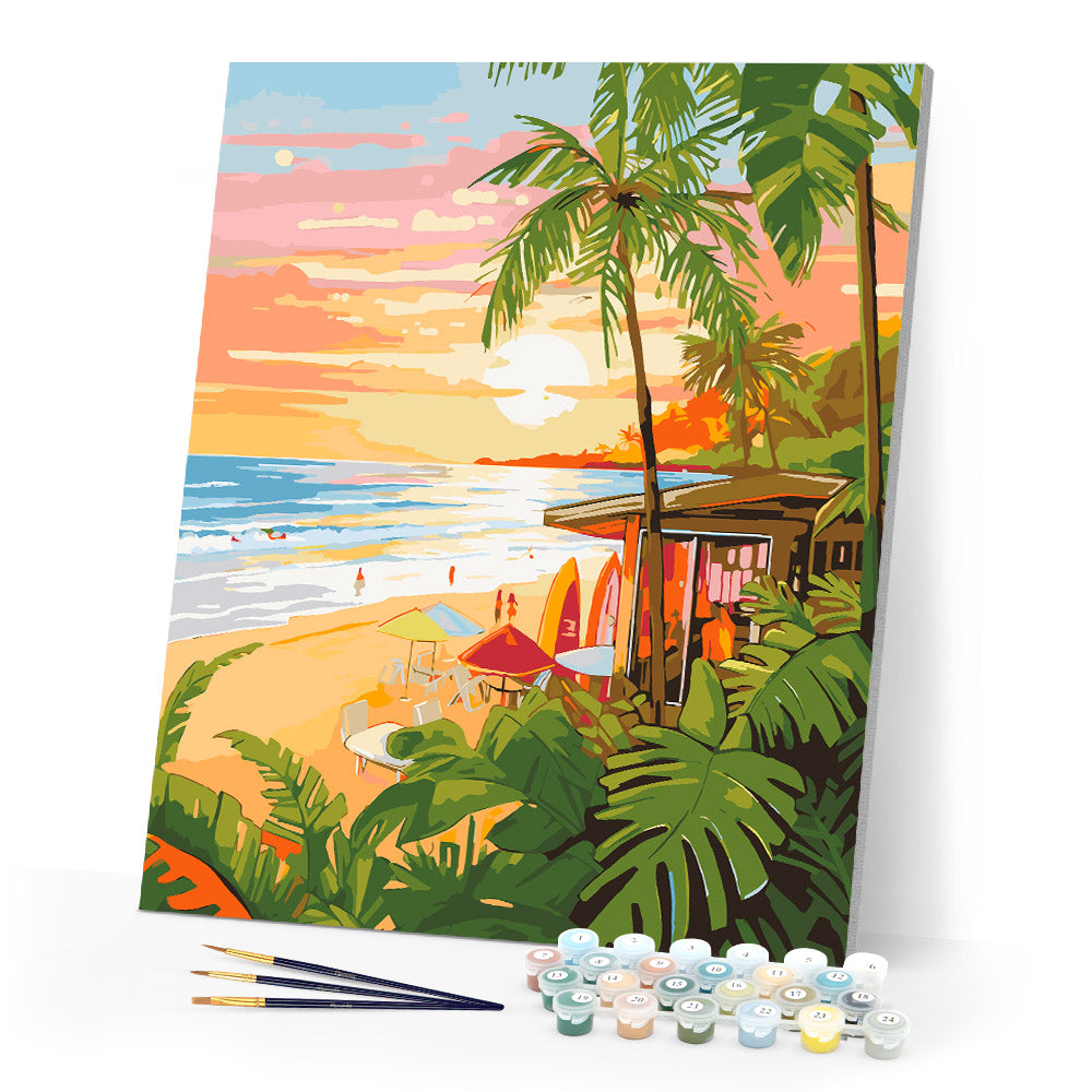 Paint by numbers kit Surf Club Figured'Art