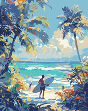 Load image into Gallery viewer, Paint by numbers kit Sunny Beach Day Figured'Art