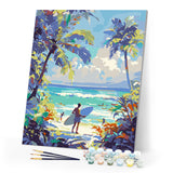 Paint by numbers kit Sunny Beach Day Figured'Art