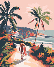 Load image into Gallery viewer, Paint by numbers kit Coastal Walk Figured'Art