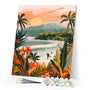 Paint by numbers kit Tropical Beach Figured'Art