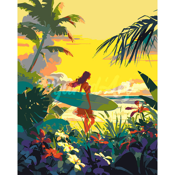 Surfer at Sunset