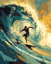 Load image into Gallery viewer, Paint by numbers kit Professional Surfer Figured&#39;Art
