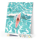Paint by numbers kit Girl Amidst the Waves Figured'Art