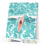 Paint by numbers kit Girl Amidst the Waves Figured'Art