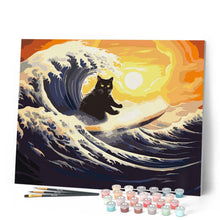 Load image into Gallery viewer, The Great Wave of the Black Cat