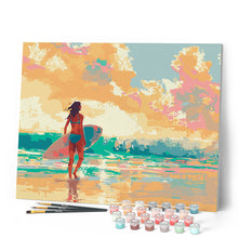 Load image into Gallery viewer, Surf Girl at Dawn