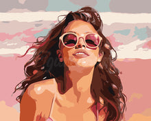 Load image into Gallery viewer, Paint by numbers kit Beachside Joy Figured'Art