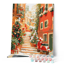 Load image into Gallery viewer, Christmas Staircase Scene