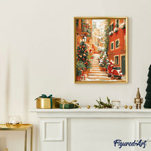 Load image into Gallery viewer, Christmas Staircase Scene