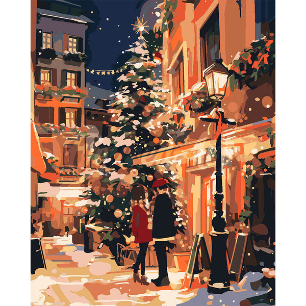 Christmas Couple in the City