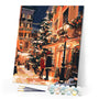 Paint by numbers kit Christmas Couple in the City Figured'Art