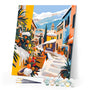 Paint by numbers kit Bright Holiday Village Figured'Art