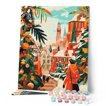 Load image into Gallery viewer, Holiday Market Scene