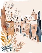 Load image into Gallery viewer, Paint by numbers kit Winter Village 1 Figured&#39;Art