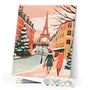 Paint by numbers kit Parisian Holiday Scene Figured'Art