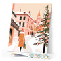 Paint by numbers kit Snowy Shopping Day Figured'Art