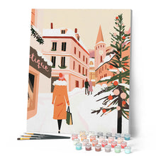 Load image into Gallery viewer, Snowy Shopping Day