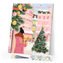 Paint by numbers kit Winter Shopping Day Figured'Art