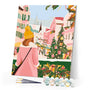Paint by numbers kit Girl at Christmas Market Figured'Art