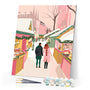 Paint by numbers kit Couple at Christmas Market Figured'Art