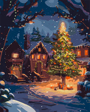 Load image into Gallery viewer, Paint by numbers kit Enchanted Christmas Eve Figured'Art