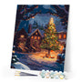 Paint by numbers kit Enchanted Christmas Eve Figured'Art