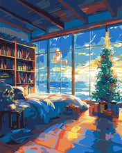 Load image into Gallery viewer, Paint by numbers kit Beachside Christmas Room Figured&#39;Art