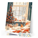 Paint by numbers kit Christmas in Bed Figured'Art