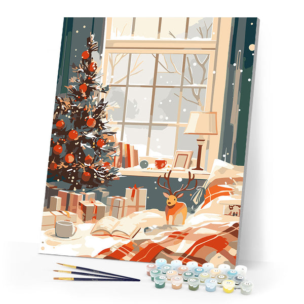 Paint by numbers kit Christmas in Bed Figured'Art