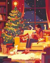 Load image into Gallery viewer, Paint by numbers kit Festive Evening Retreat Figured'Art