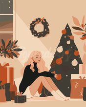Load image into Gallery viewer, Paint by numbers kit Peaceful Christmas Eve Figured'Art