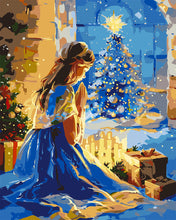 Load image into Gallery viewer, Paint by numbers kit Christmas Eve Prayer Figured&#39;Art